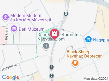 Emlékkert és Bocskai István szobra Debrecen a térképen