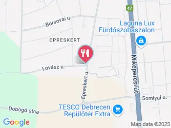 Epreskert Cukrászda Debrecen a térképen