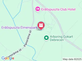 Erdőspuszta Élménypark Debrecen a térképen