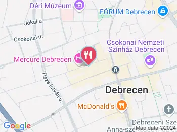 Etalon Debrecen a térképen