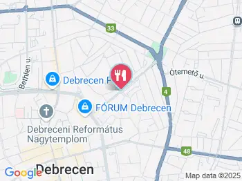 Francia Pékség Debrecen a térképen