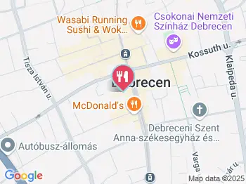FreeFrom a Pékség Debrecen a térképen