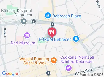 Gara Cukrászda Kálvin tér Debrecen a térképen