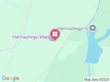 Hármashegyi kilátó Debrecen a térképen