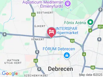 Heidi Apartman Debrecen a térképen