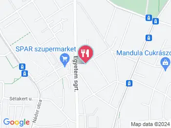 Hetes Tanszék Presszó Debrecen a térképen