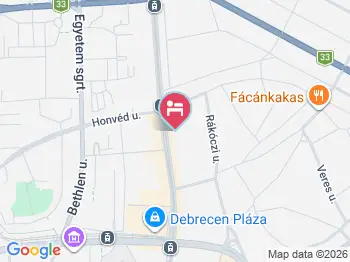Hotel Debrecen Debrecen a térképen