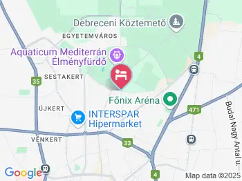 Hotel Divinus Debrecen a térképen