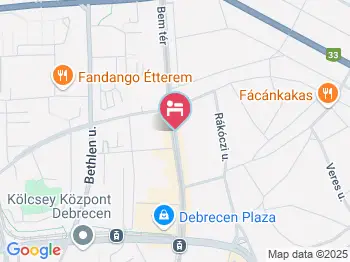 Hotel Óbester Debrecen a térképen