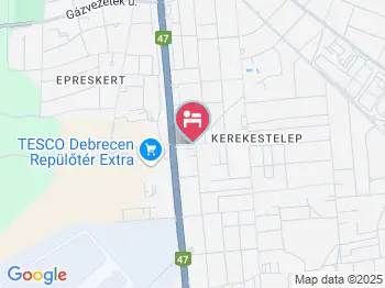 Platán Hotel Debrecen Debrecen a térképen