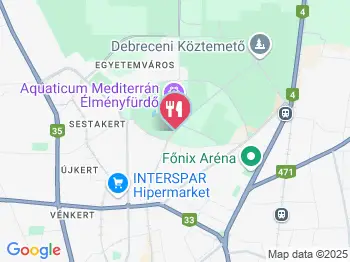 Hotel Nagyerdő Étterem Debrecen a térképen