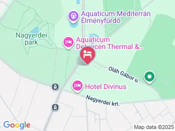 Hotel Nagyerdő Debrecen a térképen
