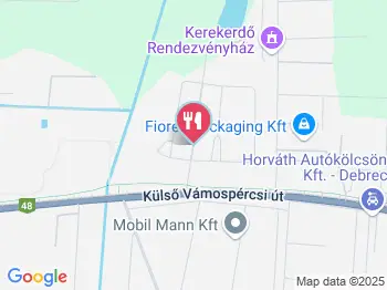 Kerekerdő Kalóz Étterem Debrecen a térképen