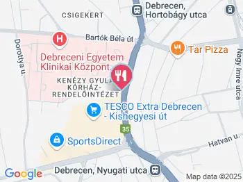 Keszegsütő Debrecen a térképen