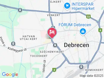 Kincses Vendégház Debrecen a térképen