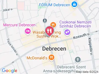 Kis Nápoly Pizzéria Debrecen a térképen