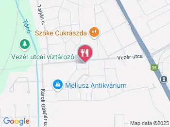 Kiscipó pékség Debrecen a térképen