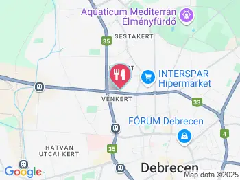 Kisgömböc Ételbár Debrecen a térképen