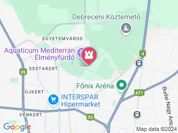 Ködszínház Debrecen a térképen