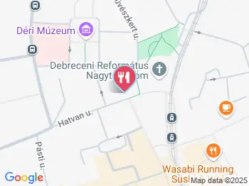 Korzó Ételbár Debrecen a térképen