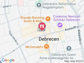 Korzó Olasz Fagyizó Debrecen a térképen