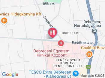 Mákvirág Cukrászda Debrecen a térképen