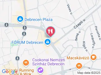 Marika Lángossütő Debrecen a térképen