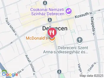 McDonald's - Piac utca Debrecen a térképen