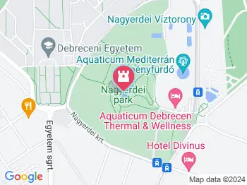 Nagyerdei Stadion Debrecen a térképen