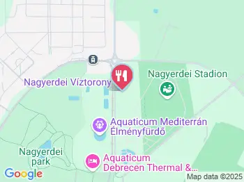 Nagyerdei Víztorony Kávézó & Fröccsbár Debrecen a térképen