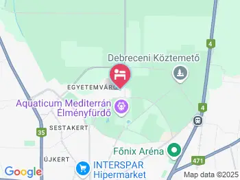 OEC West Hostel Debrecen a térképen