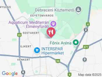 Pálma Étterem Debrecen a térképen