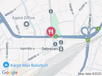 Pék-Ker - Petőfi tér Debrecen a térképen