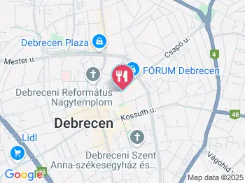 Pékház Pékség Debrecen a térképen
