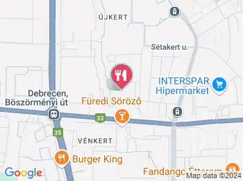 Pékség Debrecen a térképen