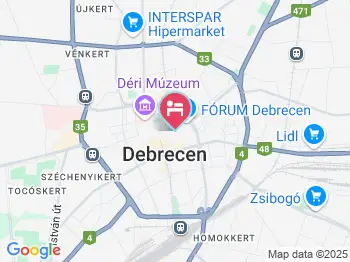 Peró Vendégház Debrecen a térképen