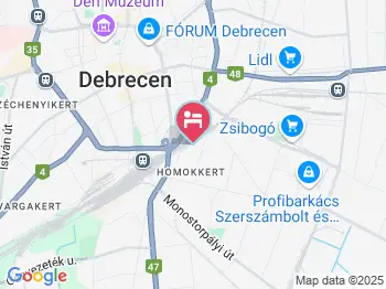 Peron Panzió Debrecen a térképen