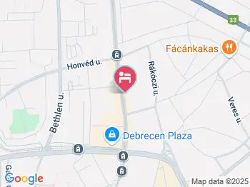 Péterfia panzió Debrecen a térképen