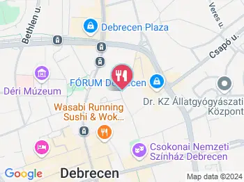 Piaci Falatozó Debrecen a térképen