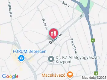 Pizza Vespa Debrecen a térképen