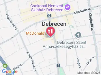 Pizza Via Debrecen a térképen
