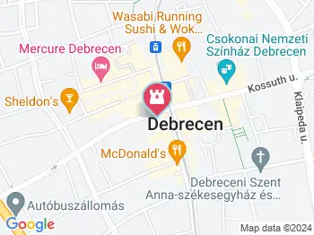 Református Kistemplom Debrecen a térképen