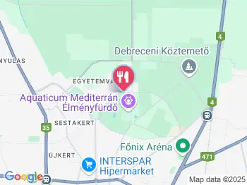 Régi Vigadó Debrecen a térképen