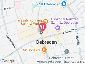 Rétescake Debrecen a térképen