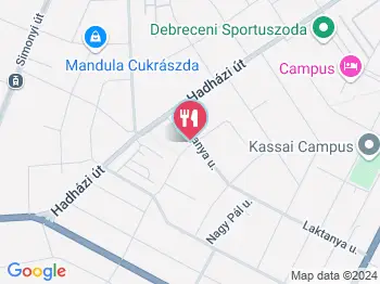 Rigoletto Cukrászda Debrecen a térképen