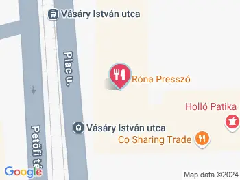 Róna presszó Debrecen a térképen