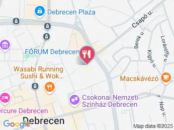 Roncsbár Debrecen a térképen