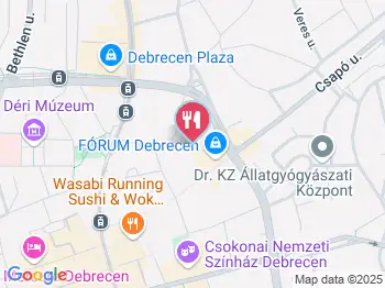 Starbucks - Csapó utca Debrecen a térképen