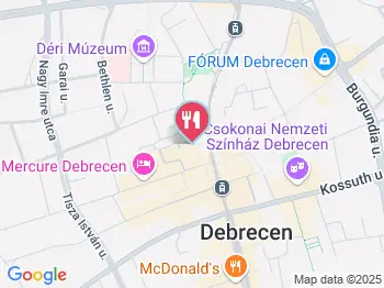 Starbucks Golden Bull Debrecen a térképen