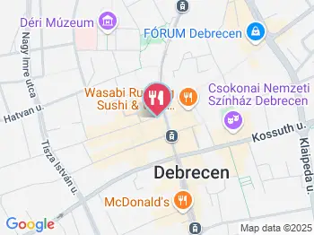 Subway Debrecen a térképen